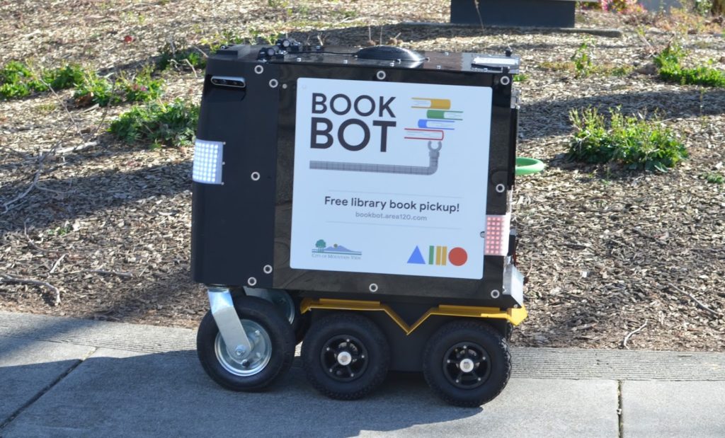 Le Book Bot de la bibliothèque de Mountain View